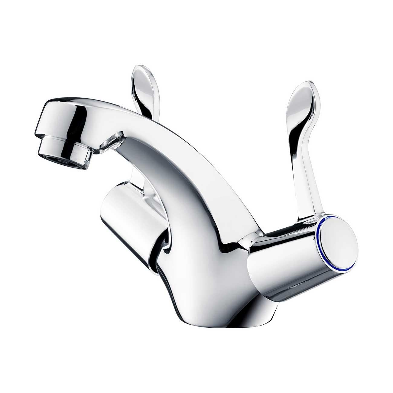 Contract Lever Mono Basin Mixer Tap with Waste Chrome WRAS
