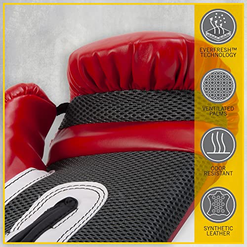 Everlast Pro Style Training Gloves (Red, 12 Oz.) #TOP3