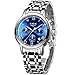 Produktbild LIGE Uhr Herren,Freizeit Mode Business Analog Quarz Uhren Edelstahl Wasserdicht Sport Chronograph