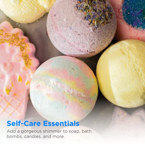 Rolio Mica Powder Pearlescent Color Pigment - Art Set For Resin Epoxy - For Soap Making, Nail Polish, Lip Gloss, Eye Shadow, Slime & Candle Jars - 5G, 24 Bags - Original Set #TOP4