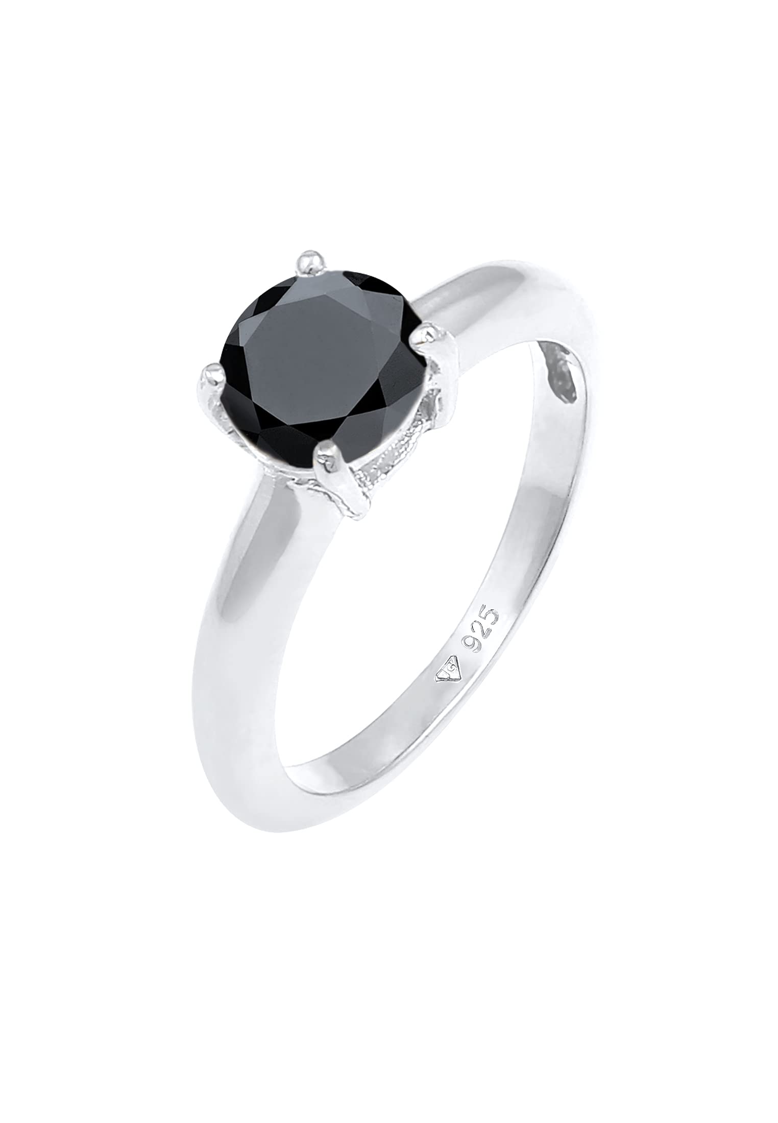 Elli Women's 925 Sterling Silver Xilion Cut Ring, Size M