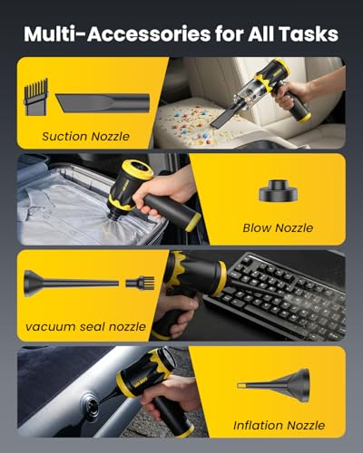 Mr.ego V1 Cordless Car Vacuum (USB-C, 22,000Pa, 1 lb) — view 5