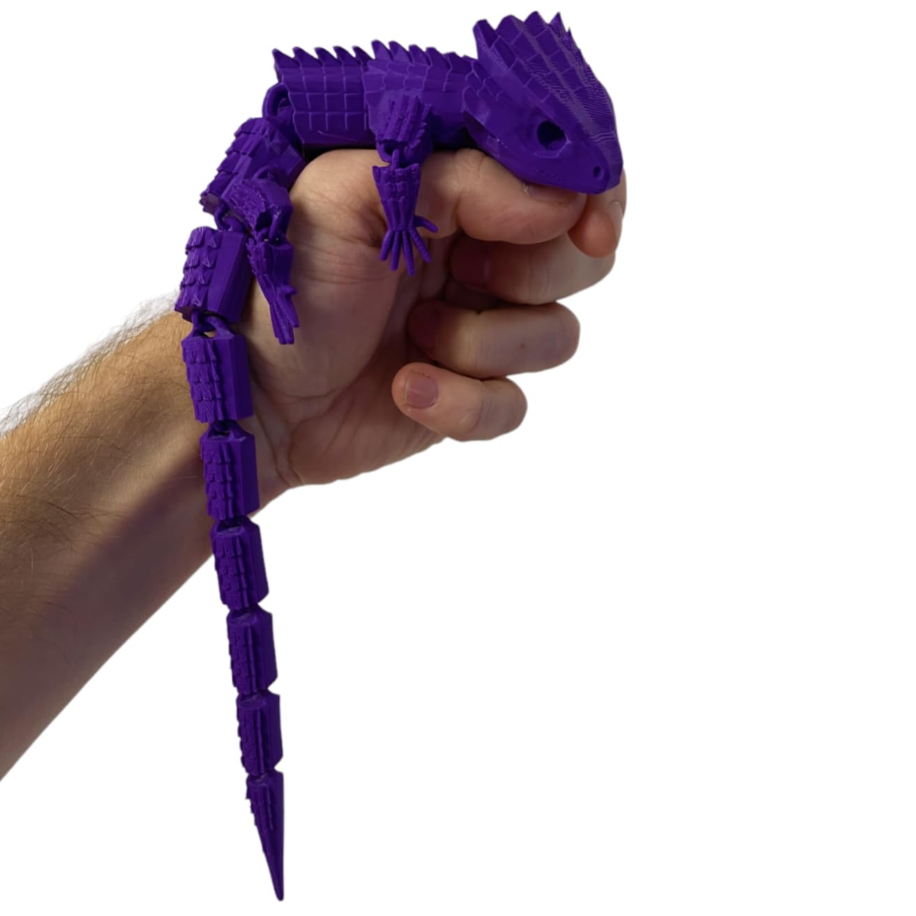 RJW Design Store Large Reptile Fidget, Articulated Lizard, Anxiety Stress Relief