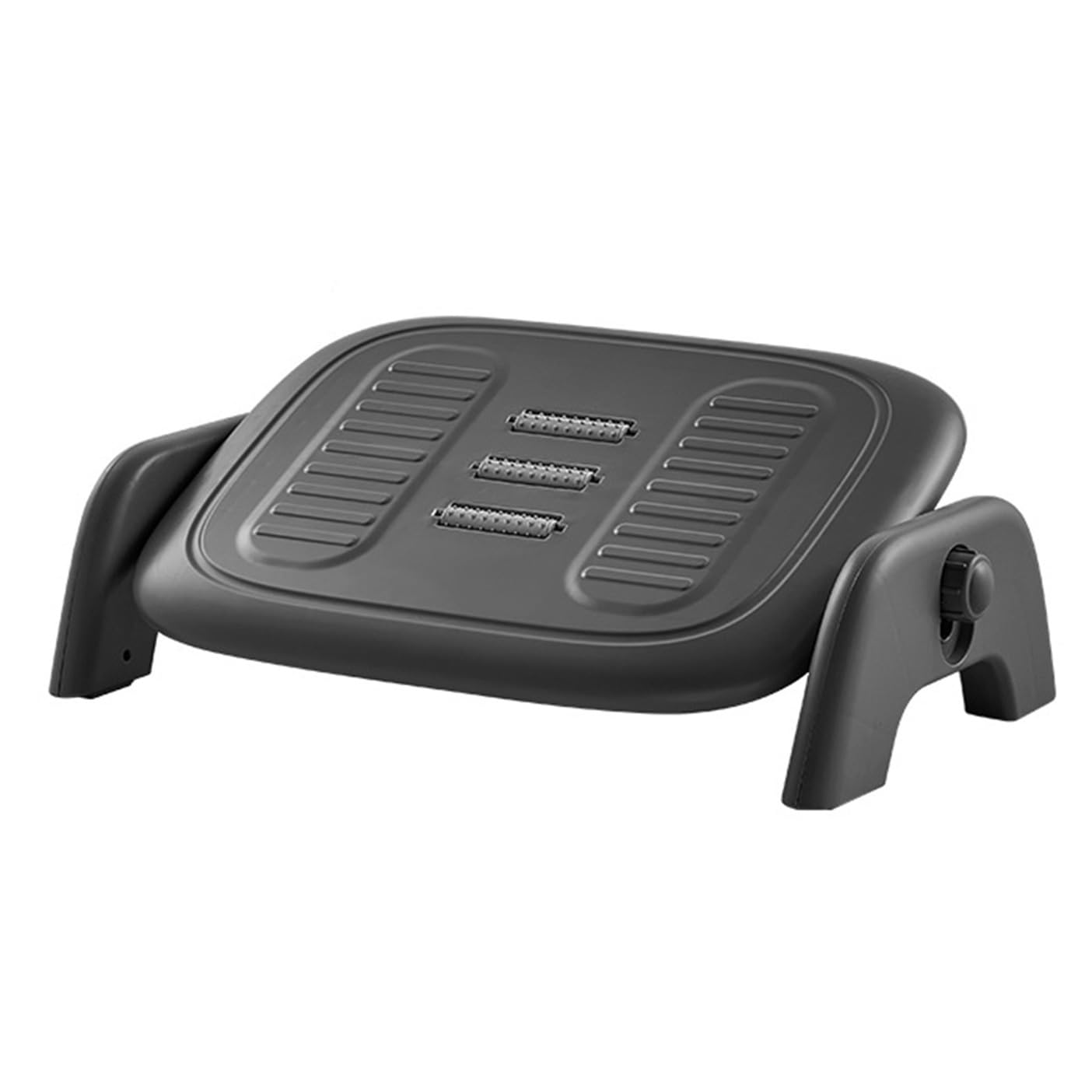 Adjustable Foot Stool for Under Desk, Step Stool Foot Rest for Home Office(Black)