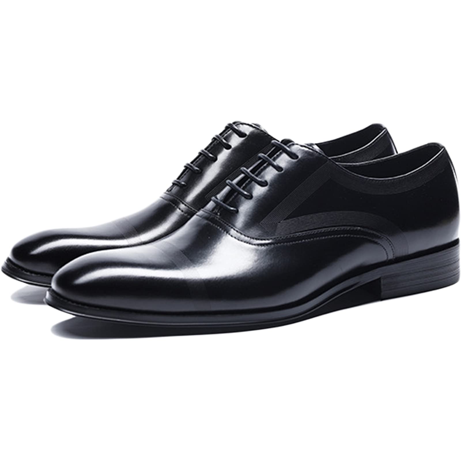 Chaussures Oxford En Cuir De Veau Noir Sur Mesure – Faites Main, Pour Homme, Habillées