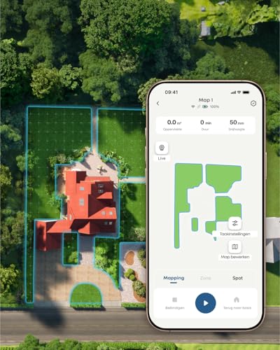 eufy E15 Robotmaaier zonder grenskabel, geen signaaluitval, geen RTK, TrueVision-technologie, slimme navigatie, tuin tot 800 m², nauwkeurig maaien, obstakelvermijding, app-bediening - Afbeelding 6