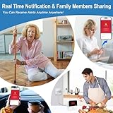 WiFi Smart Wireless Caregiver Pager Call Button Emergency Alert System Life Alert Button for Elderly Patient Seniors Disabled 1 SOS Panic Button 1 Receiver thumbnail 2