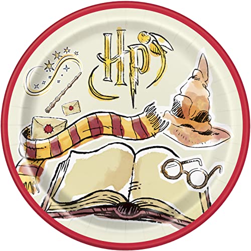 Harry Potter Round Dinner Plates - 9" | Magical Multicolor Design...
