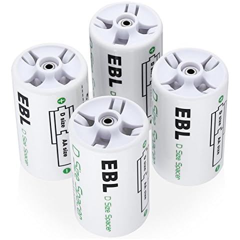 EBL AA to D Battery Adapters Pack Cover