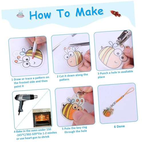 Kit pour rétraction plastique Toddmomy avec feuilles de rétraction pour œuvres d'art - 2
