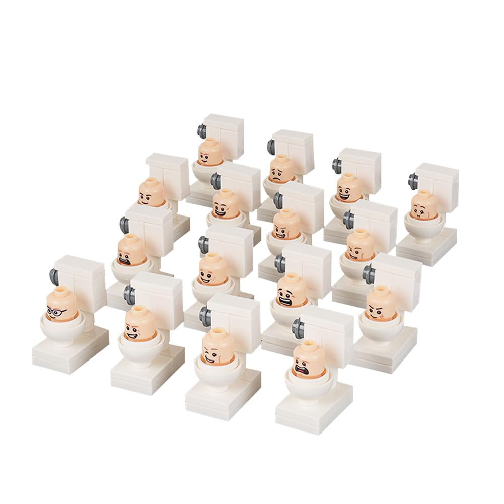 Xinchangda Toilet Building Block Figure: Toilet Man Game Kit