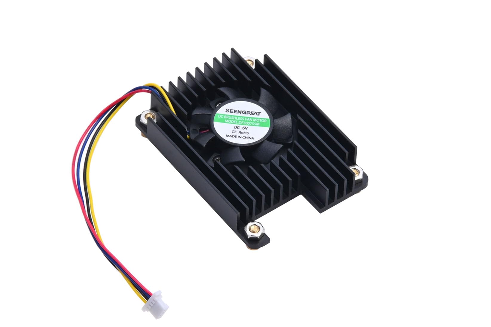 Ventilador Raspberry Pi CM5 con disipador de calor y control de velocidad PWM 5V 3007 8