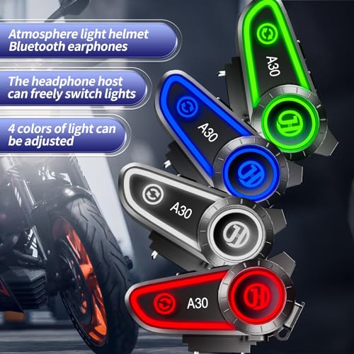 Jzaq A30 Motorcycle Helmet Speakers Helmet Bluetooth Headset Headphone Automatic Answer Music Control,120 Hours Playing Time High Sound Quality System Ultra Thin Cycling/Skiing/Riding 1200 Mah Battery thumb #8