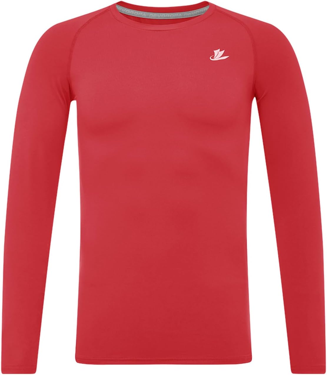 Youth Boys Compression Shirt Long Sleeve Football Baseball Undershirt Quick Dry Sports Baselayer Red S