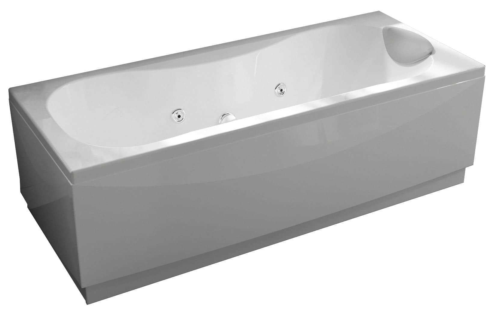 calypso - Wanna 170x75 prawo on/off+wypełnienie biały 2 panel