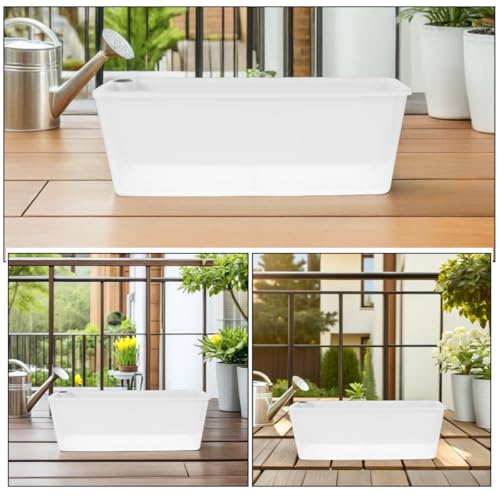 Jardinière rectangulaire auto-arrosante et pot à légumes de balcon - 4