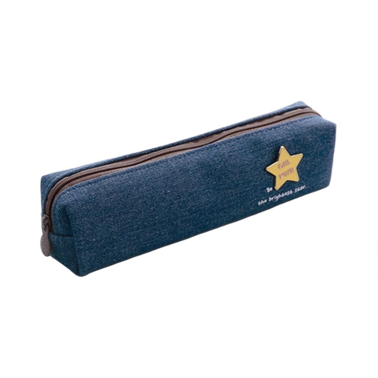 Estuche para bolígrafos Pencil Bag Estuche for lápices de lona de gran capacidad con insignia de dibujos animados, bonito estuche for bolígrafos, material escolar, papelería, estuche for bolígrafos(Da