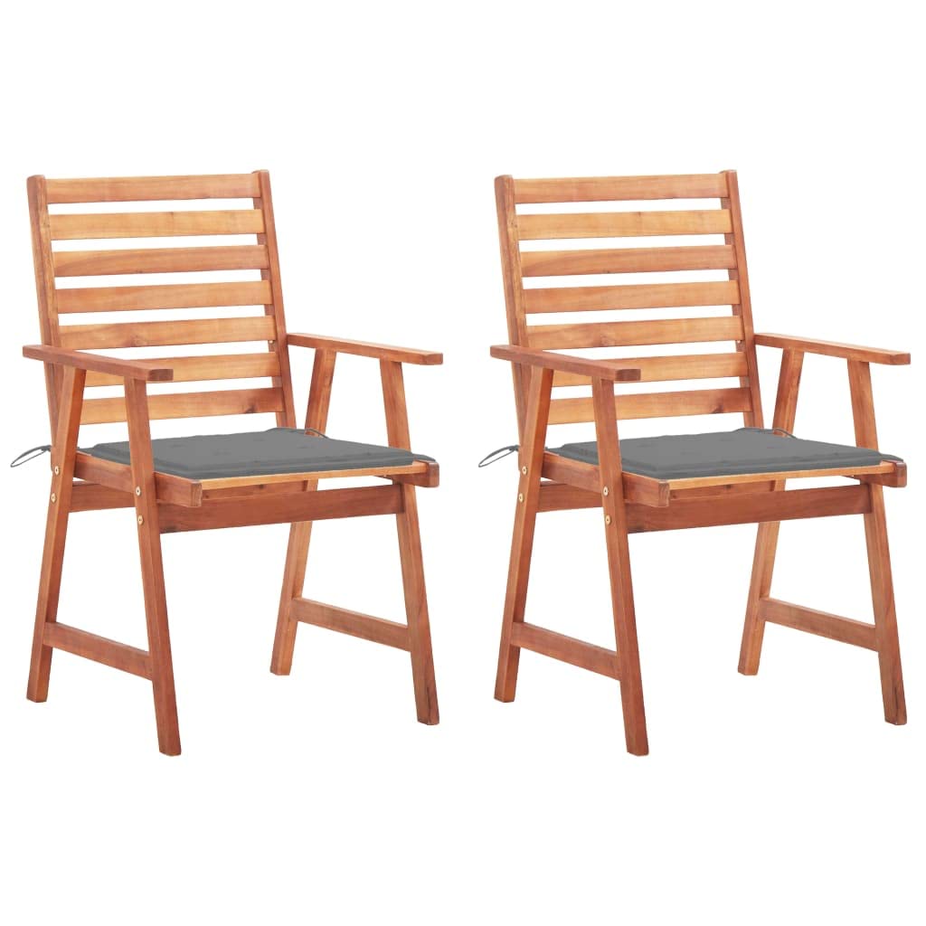 Chaises à manger d extérieur en bois d'acacia pour sublimer vos dîners de terrasse