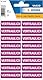 HERMA 15037 Vertraulich Aufkleber, 320 Stück, 12 x 40 mm, selbstklebend, klein, Warnhinweis Etiketten für vertrauliche Dokumente und Unterlagen, Papier Hinweisetiketten, lila violett