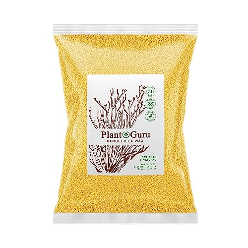 Candelilla Wax Pellets 5 lbs. Bulk Wholesale 100% Pure Natual Food Grade Vegan Wax For DYI Lip Balm, Soap and Candle Making, Creams and Lotions. Great For Skin, Face, and Hair. Beeswax Alternative