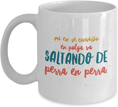 Miniatura 7 de Taza de Café Saltando Vaso, taza café divertidas, tazas personalizadas, taza de café inspiradoras, taza con mensajes positivos.
