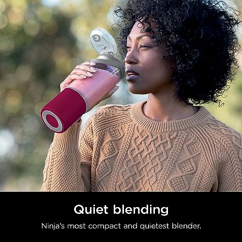 Ninja Blast Portable Blender, Cordless, 16oz. Vessel, Personal Blender for Shakes & Smoothies, BPA Free, Leakproof Lid & Sip Spout, USB-C Rechargeable, Dishwasher Safe Parts, Cranberry, BC100CRC by Ninja - Image 4