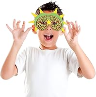 Vista 4 de Rhode Island Novelty Máscaras de dinosaurio de espuma de 7.5 pulgadas (12 piezas por pedido)