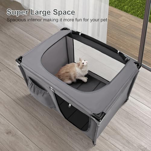 PAW BALLET cercadinho para cães de balé de pata, caixa para cães em tecido oxford, caixa para cães p