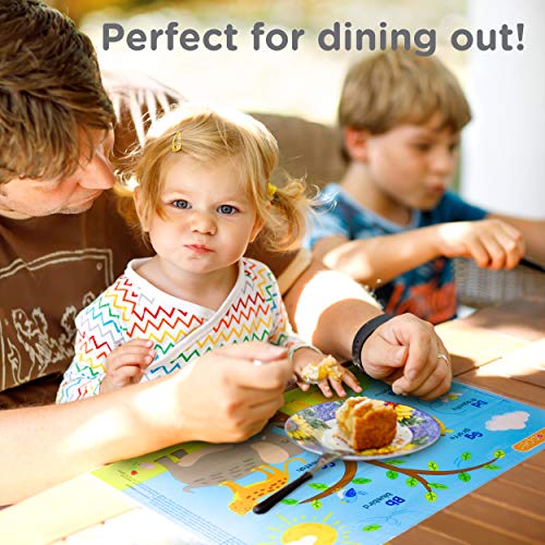 Neat Solutions Table Topper Disposable Stick-On Placemats In Reusable Package, Gender Neutral, 12" X 18", 60 Count (Pack Of 1) (Styles May Vary) #TOP7