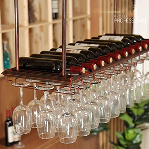 Casier à vin suspendu EYLINK gain de place pour 18 bouteilles de rouge
