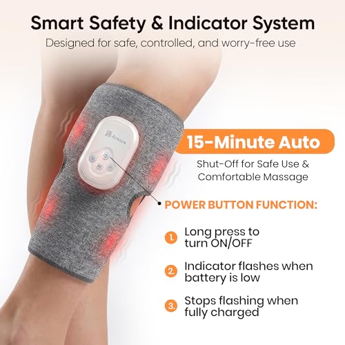 Image of Calf Massager | Hand Like Massage with Air Compression | Daily Use Leg Massager for Sore Muscle | 3 Modes | Improve Blood Circulation & Relieve Pain | Upto 3.5 Hrs work |1 Year Warranty