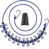 B&Y Travel Clothesline, Portable, Retractable and Adjustable Camping Clothesline, with a Non-Woven...