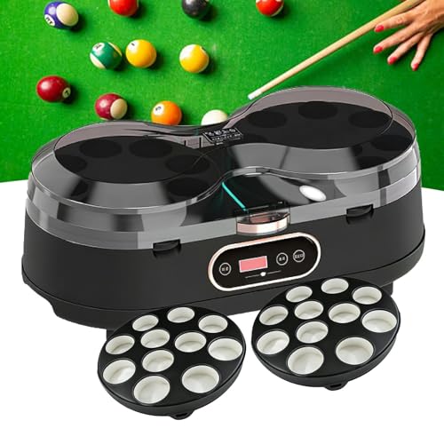 Máquina de limpieza de bolas de billar con doble placa giratoria y pantalla táctil LCD para snooker 2