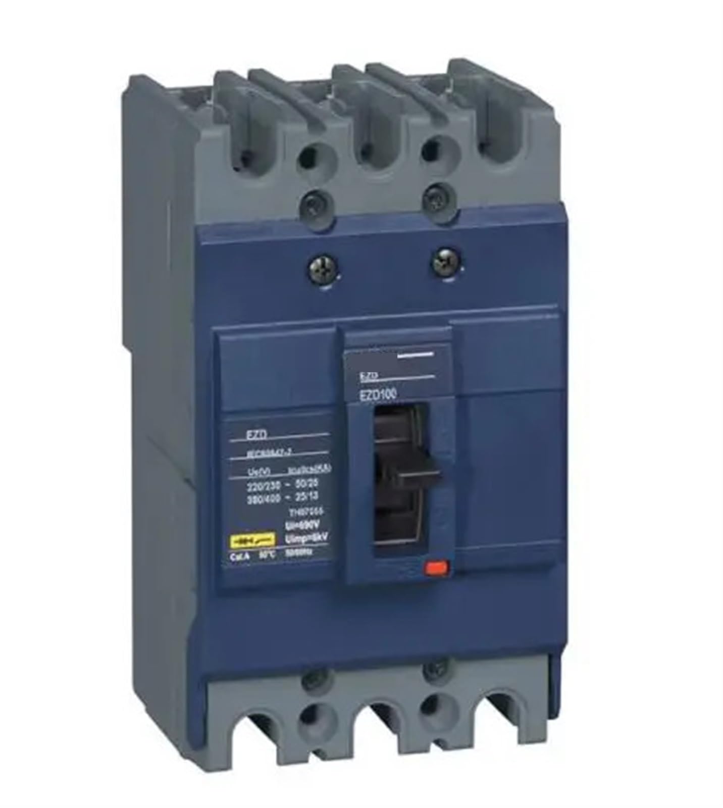Disjoncteur boîtier plastique EZD100E3060N 3P 60A triphasé 25KA - 2