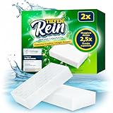 Spugna Magica PRO 2 pezzi - Novità: spugna magica per muro con una durata 2,5 volte superiore | Gomma Magica extra resistente | Magic Eraser rimuove lo sporco da pareti, scarpe, cucine e bagni