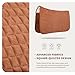 Tackmore All-Purpose Square Quilted Western Saddle Pad Breathable, Shock-Absorbing Saddle Pad Comfortable Fit for Horses Brown