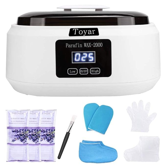 Paraffin Wax Machine for Hand and Feet，Touchscreen Paraffin Wax Warmer with 1.98lb Wax Moisturizing Paraffin Spa Wax Bath Kit, Large Capacity at Home for Smooth and Soft Skin