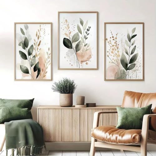Affiches sur toile de plantes bohèmes SYBRYTF 40x60cm