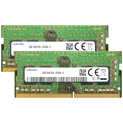 Image of Samsung 16GB (2x8GB) DDR4 3200MHz PC4-25600 (PC4-3200AA) CL22 SODIMM 1Rx8 Single Rank 1.2V 260-Pin Laptop, Notebook RAM Memory