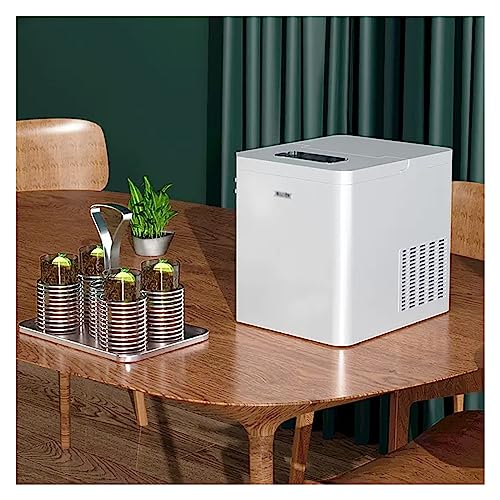 Fabricadora de hielo de gran capacidad, automática, portátil y eléctrica para encimera, produce 55 libras en 24 horas y 10 cubos en 8 minutos