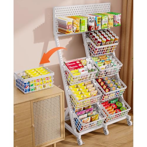 Étagère pour snacks de supermarché à 4 étages pour organiser vos fêtes
