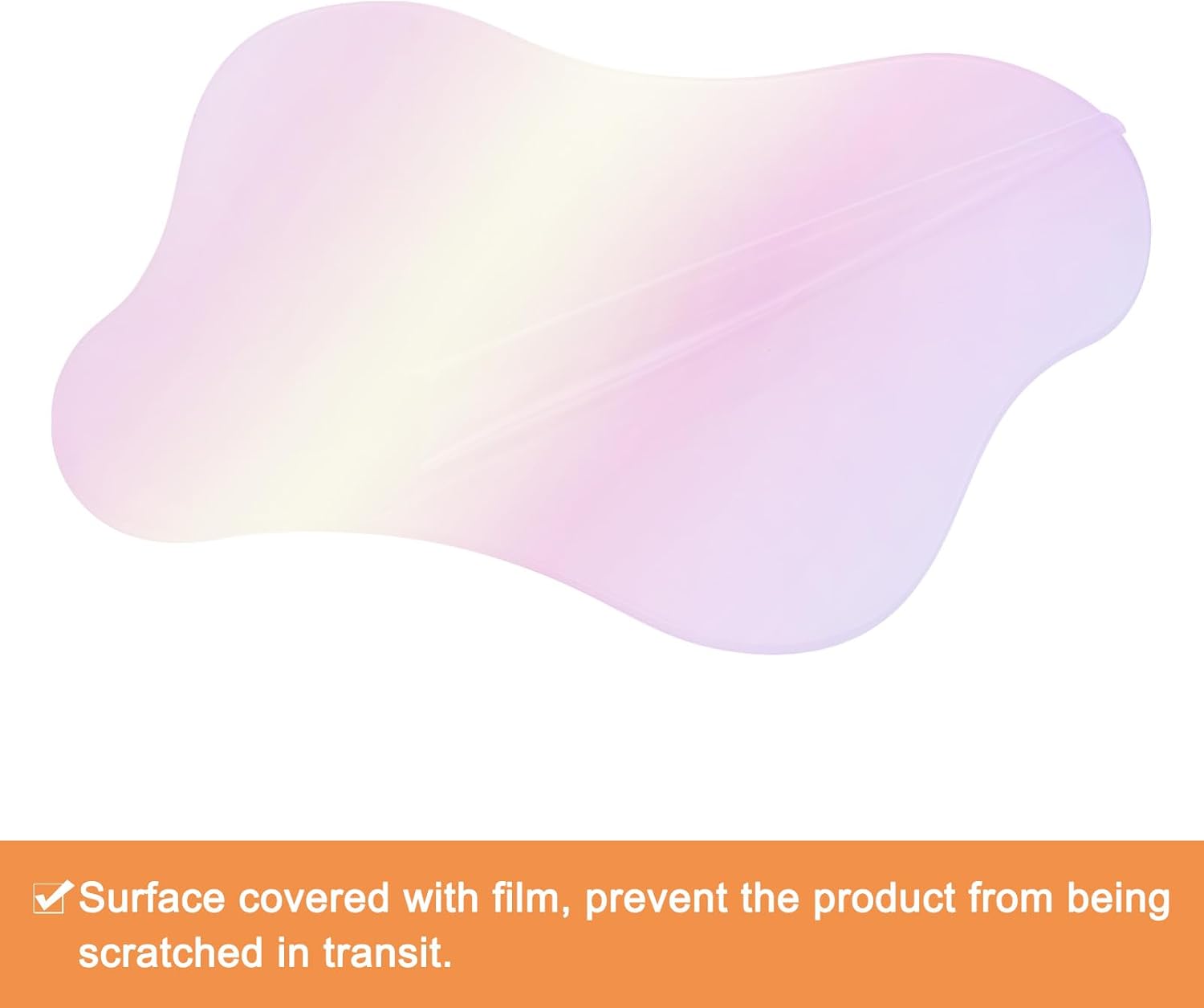 sourcing map 4pcs Acrylic Irregular Coasters, Creative Cloud Shape Coffee Cup Coaster Dining Table Ornaments for Kitchen Bar, Multicolor (7x6 Inch)