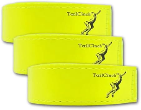 TailCinchTM Equine Tail Ties DaGlo Yellow