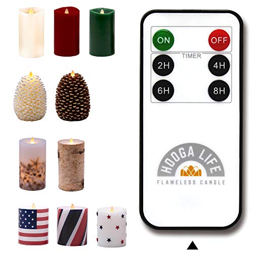 Flameless Candle Remote Control Adapt for HoogaLife Candles, One Remote Controls All HoogaLife Candles, Includes Remote Switch and Multiple Timing Functions. Flameless Candle Remote Control Adapt for HoogaLife Candles, One Remote Controls All HoogaLife Candles, Includes Remote Switch and Multiple Timing Functions.