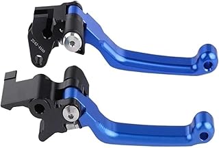 Freno Palanca Manillar para Ya&maha YFZ450 YFZ450X YFZ450R YFZ 450 450X 450R Años 2007-2025 Palanca Embrague Freno con Control Pivote CNC Motocross Color Azul Negro Palanca Freno Moto(Blue)