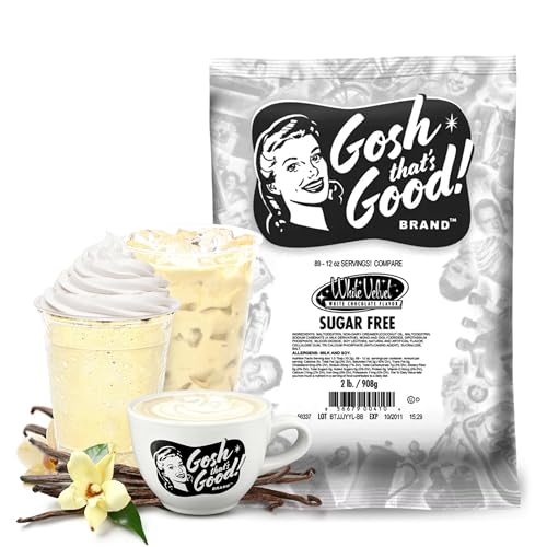 Gosh That’s Good! Sugar-Free White Velvet Chocolate Flavor – 2 lb – Low-Calorie, Lactose-Free
