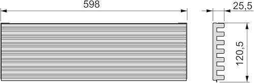 Miniatura 2 de 8934869 Rejilla de ventilación para neverahorno de aluminio anodizado acero inoxidable