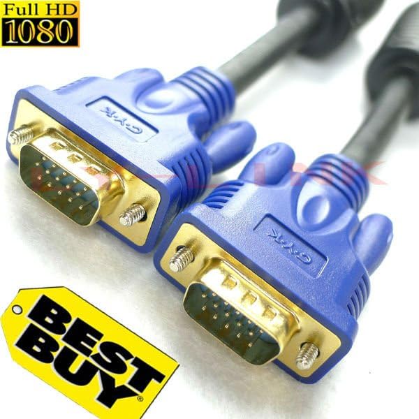 Wiring Connecting Terminals - 1080P VGA Cable 15PIN VGA to VGA Adapter Male to Male 5M - (Color: Black)