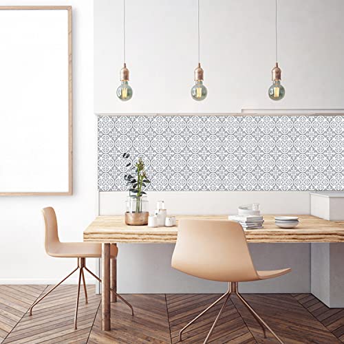 Lubise Collection Peel And Stick Tile Stickers, 25 Pcs(4X4 In) Set Backsplash Tile Decals, Bathroom & Kitchen Waterproof Vinyl Wall Decals, Easy To Apply Home Removable Decorative Stickers #TOP6
