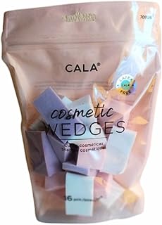 CALAPRODUCTS Cala Cosmetic Wedges 16 Count - High-Quality Makeup Blender Sponges for Flawless Daily & Pro Application